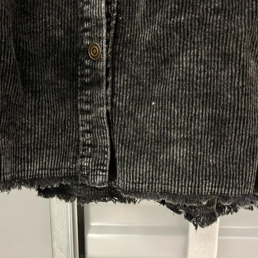 LA MIEL Black Corduroy Lightweight Jacket - Picture 7 of 11